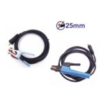 Elektrodenkabel Massekabel 300A Schweißkabel Ø25mm² 3/4/5m Dorn9 / 13