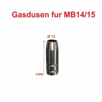 Gasdüsen 5stk MB15 MB14 konisch NW 12 Brenner Gasdüse