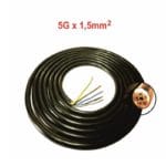 Gummikabel HAR H07RN-F 5 x 1,5mm² IP44 Verlängerung Stromkabel Meterware
