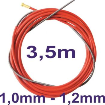 Drahtspirale Führungsspirale Drahtführung rot 1,0mm-1,2mm x 3,5 m